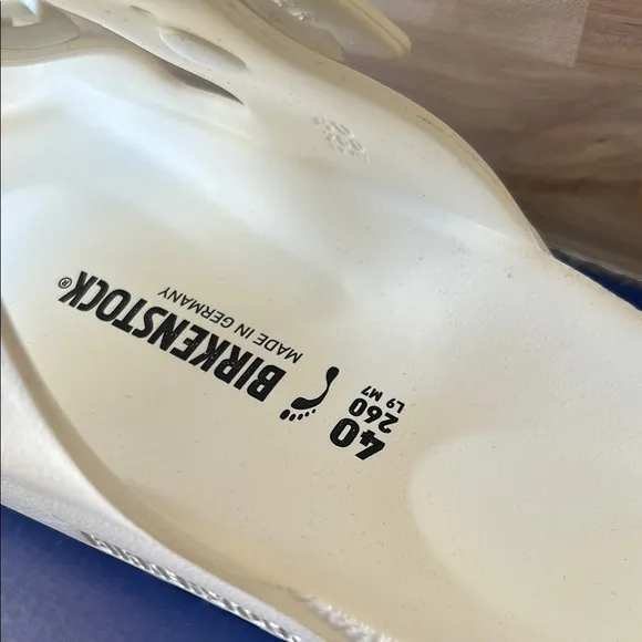 Birkenstock White Slide Sandals W 7