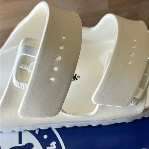 Birkenstock White Slide Sandals W 7