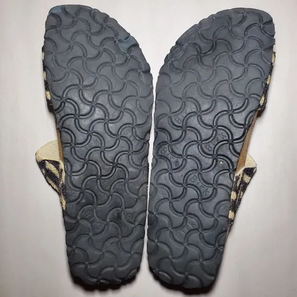Birkis Tahiti Beaded Double Strap Sandals Size 38