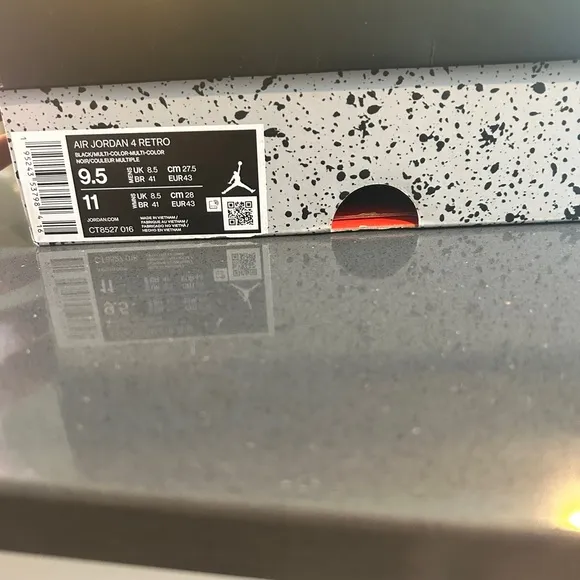 Black and Red Air Jordan Sneakers