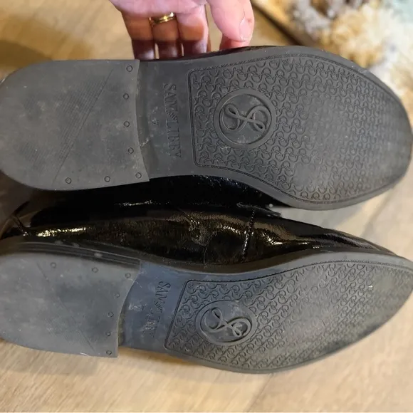 Black and Silver Loafers with Horsebit Detail