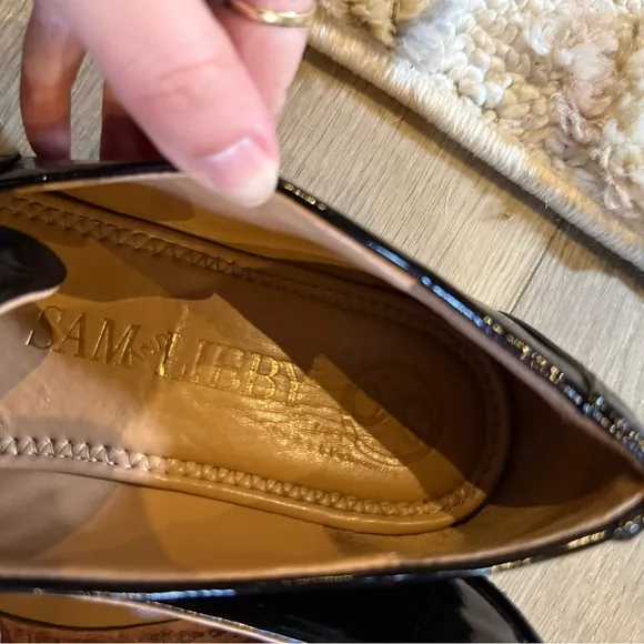 Black and Silver Loafers with Horsebit Detail