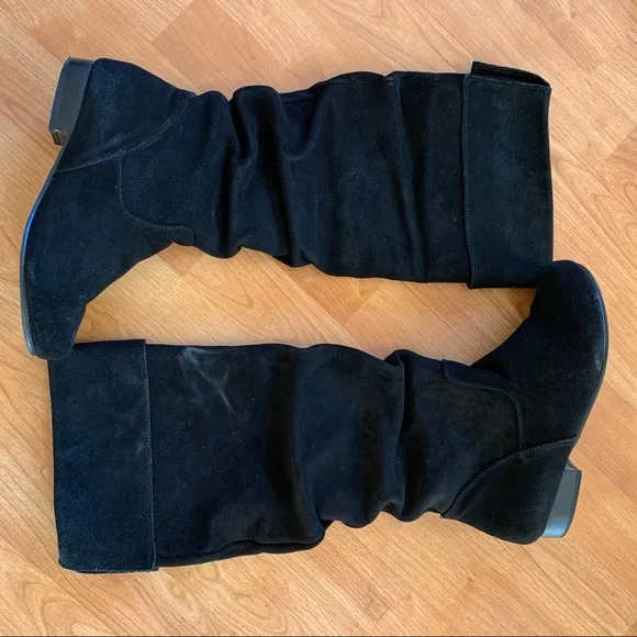 Black Slouchy Cathy Jean Knee High Boots