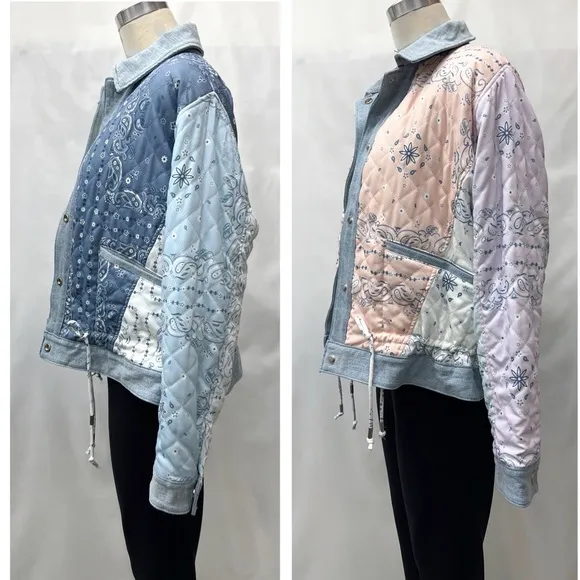 Blank NYC Summer Breeze Reversible Denim Dolman Jacket