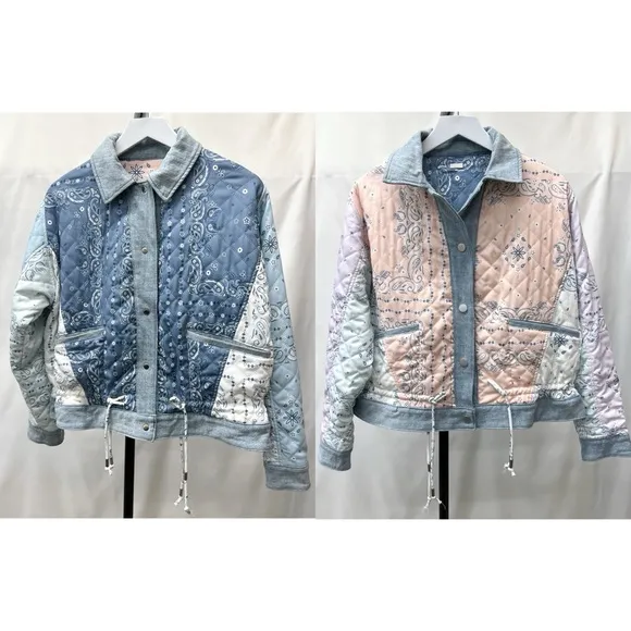 Blank NYC Summer Breeze Reversible Denim Dolman Jacket