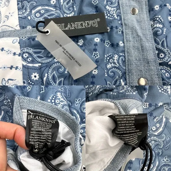 Blank NYC Summer Breeze Reversible Denim Dolman Jacket
