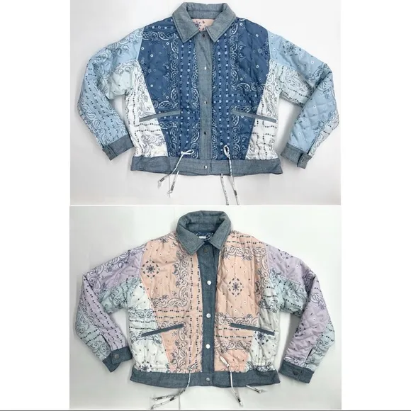 Blank NYC Summer Breeze Reversible Denim Dolman Jacket