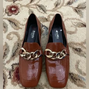 Blondo Sonny Brown Leather Waterproof Loafers Size 7.5