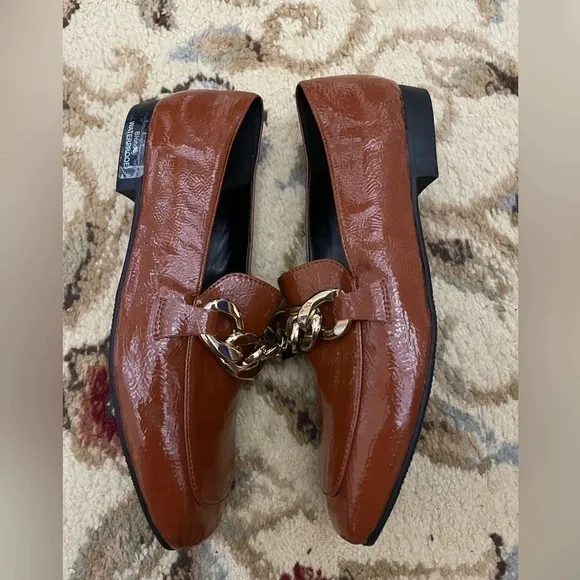 Blondo Sonny Brown Leather Waterproof Loafers Size 7.5