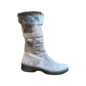 Blondo Sport Aquaprotect Suede Faux Fur Lined Winter Boots Size 10