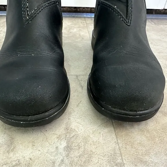 Blundstone Kids Black Leather Chelsea Boots