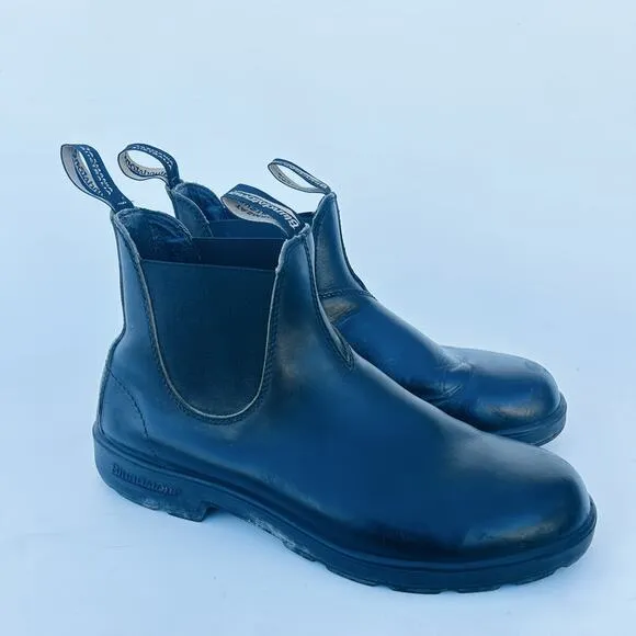 Blundstone Men’s Leather Chelsea Boots Black Ankle Work Shoes Size 12 510 558