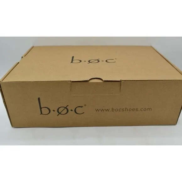 BOC by Born Womens Size 7.5 Grover Brown PU Slip On Booties Boots