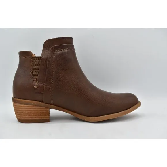 BOC by Born Womens Size 7.5 Grover Brown PU Slip On Booties Boots