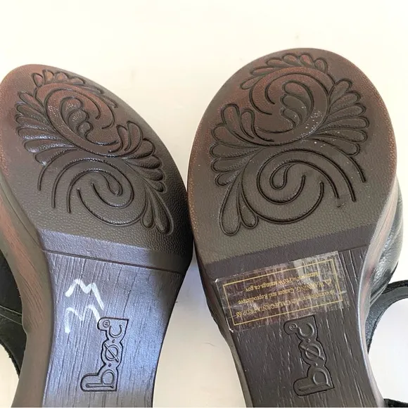 B.O.C. Mary Jane Platform Shoe Size 11 Med Classic Rounded Toe Sandals Black