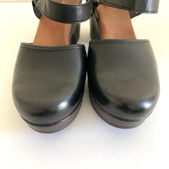 B.O.C. Mary Jane Platform Shoe Size 11 Med Classic Rounded Toe Sandals Black
