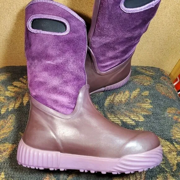 BOGS Rebound Purple Suede Boots