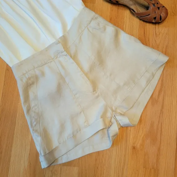 BONDI BORN Brindisi 100% Japanese Linen Shorts Sz M