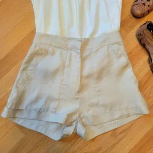 BONDI BORN Brindisi 100% Japanese Linen Shorts Sz M