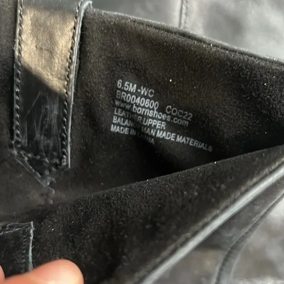 Born Black Slip On Tall Boots Size 6.5