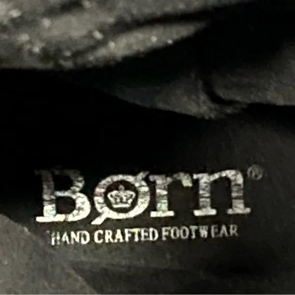 Born Britton Black Distressed Suede Boot 8M