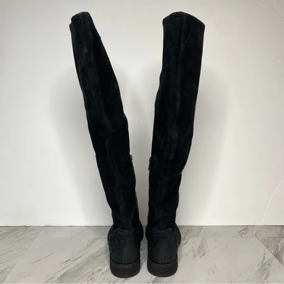 Born Britton Black Distressed Suede Boot 8M