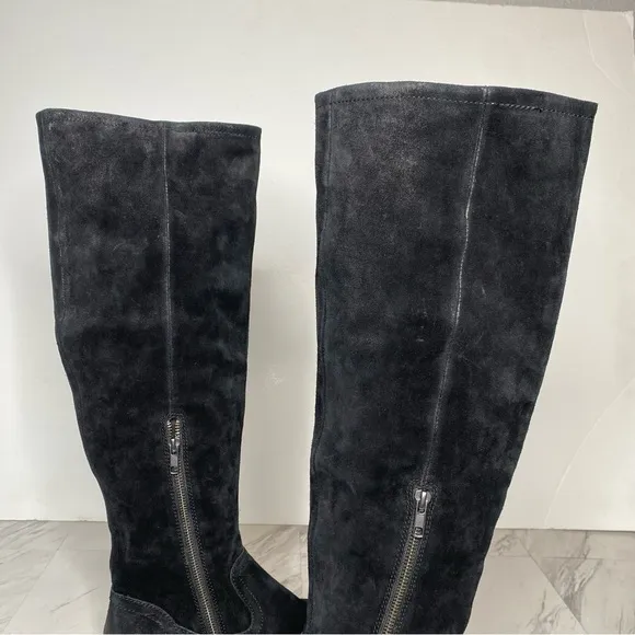 Born Britton Black Distressed Suede Boot 8M