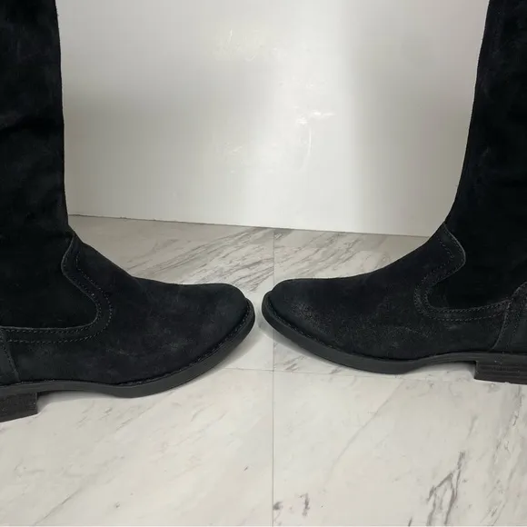 Born Britton Black Distressed Suede Boot 8M