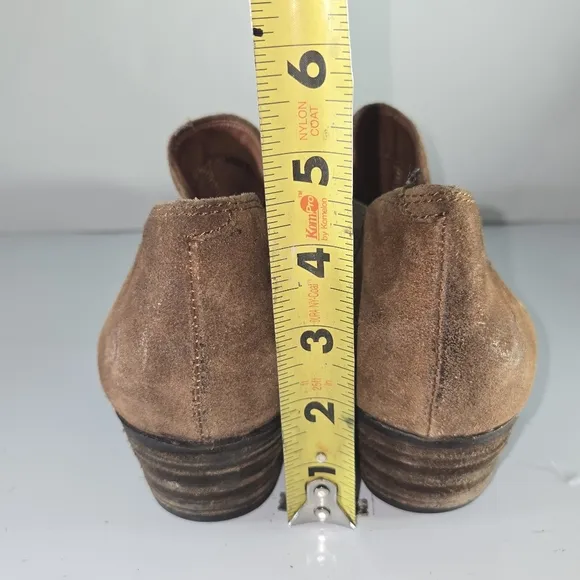 Born Brown Suede Slip-On Boots Shoes Size 9