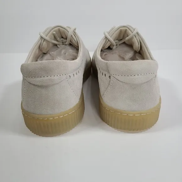 Born Cymbal Suede Low Top Lace Up Fashion Sneakers Light Gray Women’s Size 9.5