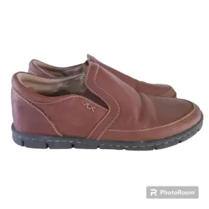 Born Han Sawyer Brown Leather Slip On Loafers Mens Size 7 Casual Comfort