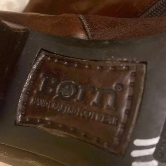 Born leather boots distressed leather , size 9 see pictures please