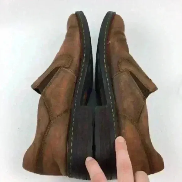 Born Mens Loafers Size 11 45 M/W Brown Leather