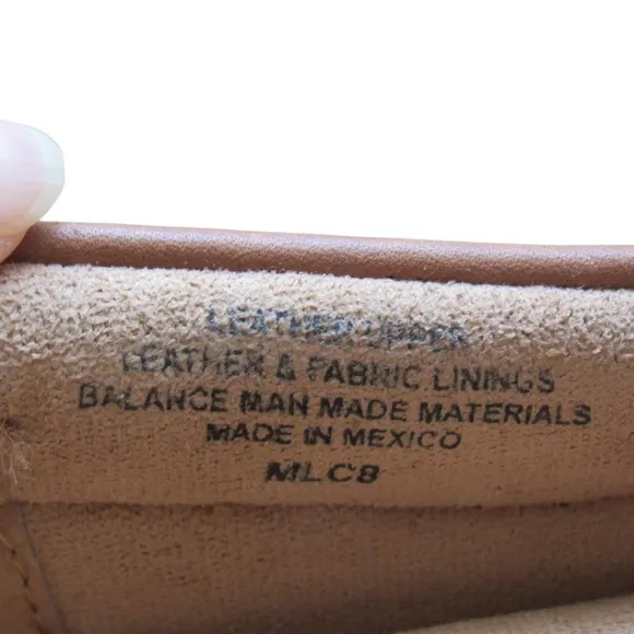 Born Mens Tan Moccasin Leather Driving Loafers Size 9.5 Slip On Classic