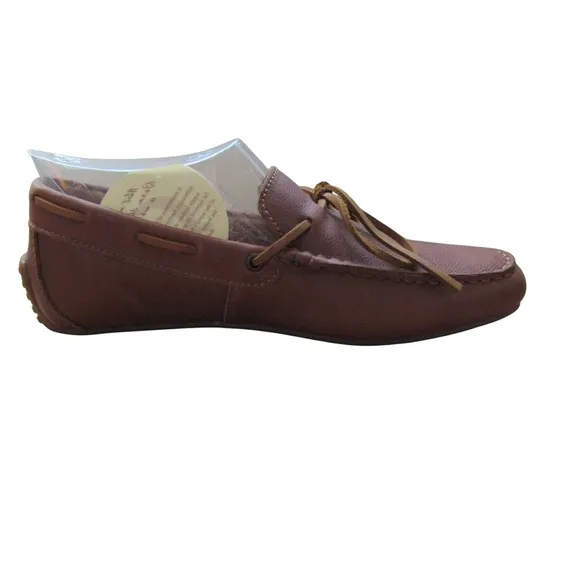 Born Mens Tan Moccasin Leather Driving Loafers Size 9.5 Slip On Classic