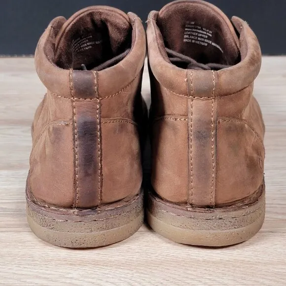 Born Sampson Chukka Boots Mens Size 10.5 Brown Suede Leather Ankle Round Toe