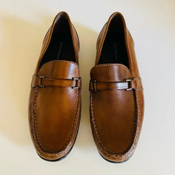 Bostonian Men's Slip On Loafers Brown Leather, Size 10 M, 22734