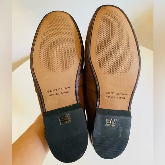 Bostonian Men's Slip On Loafers Brown Leather, Size 10 M, 22734