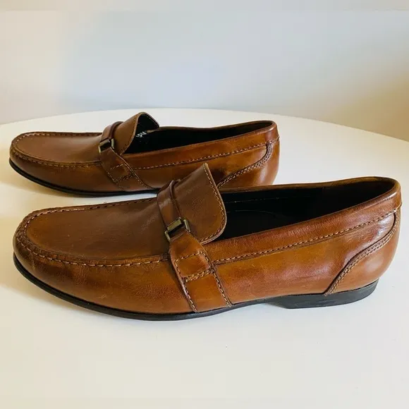 Bostonian Men's Slip On Loafers Brown Leather, Size 10 M, 22734