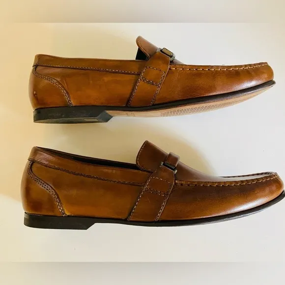 Bostonian Men's Slip On Loafers Brown Leather, Size 10 M, 22734