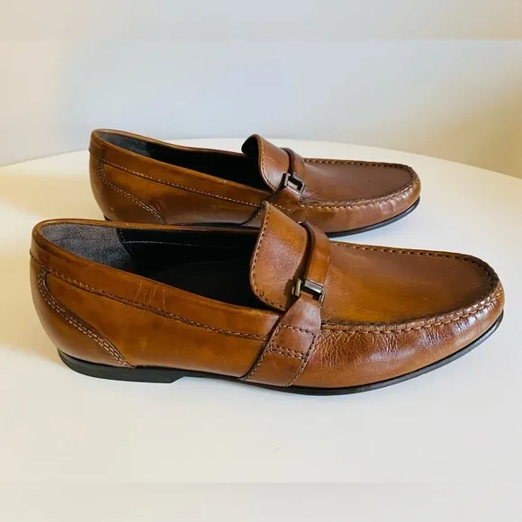 Bostonian Men's Slip On Loafers Brown Leather, Size 10 M, 22734