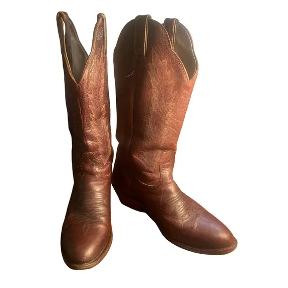 Boulet Boots Pull On Western Cowgirl Boots Womens Size 7C