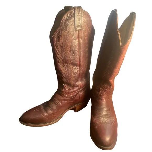 Boulet Boots Pull On Western Cowgirl Boots Womens Size 7C