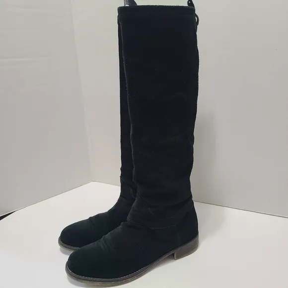 Boutique 9 Knee High Black Suede Boots Size‎ 9.5