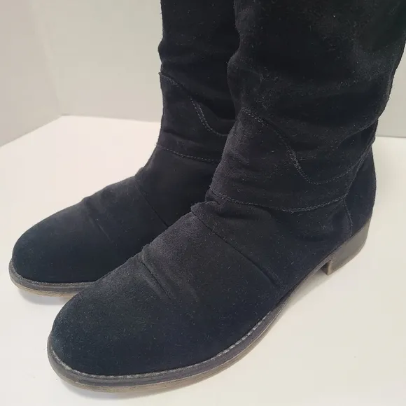 Boutique 9 Knee High Black Suede Boots Size‎ 9.5