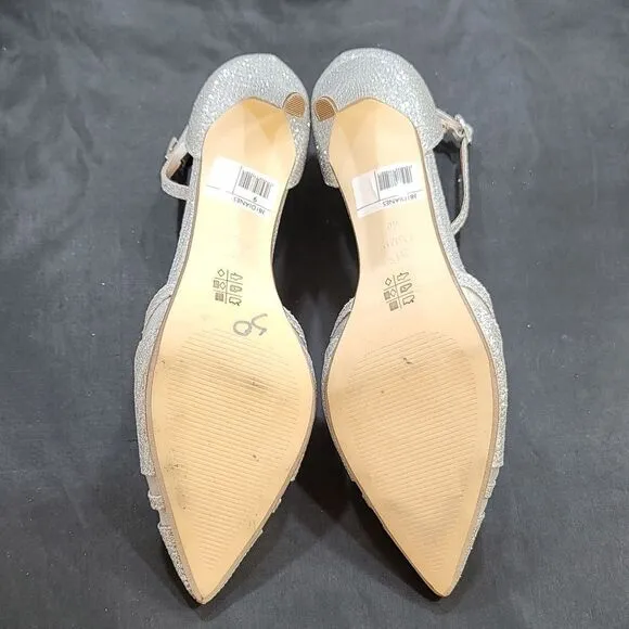 BRAND NEW DUNE LONDON DIANE HEELS IN PEWTER PIN HEELS SANDALS