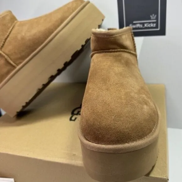 Brand New in Box Ugg Classic Ultra Mini Boots Driftwood