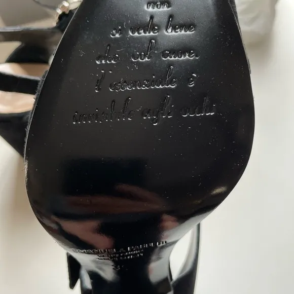 Brand NEW Made in Italy suede high-heeled sandals