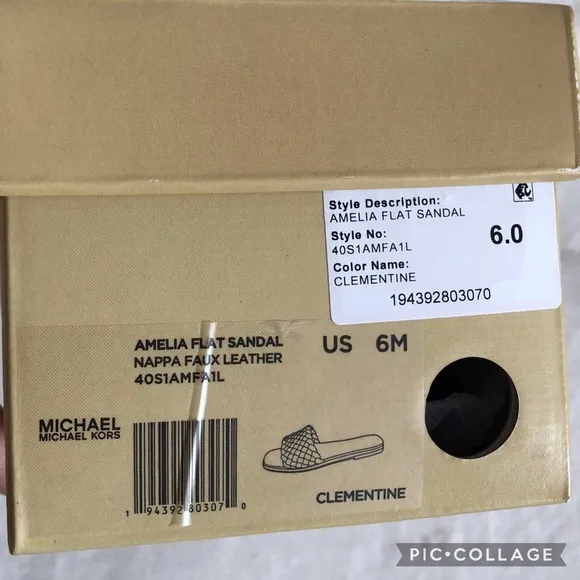 ✨🆕✨Brand New Michael Kors Amelia Flat Sandals