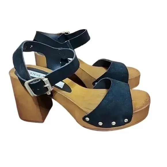 Brand New Steve Madden Wooden Platform Sandals - Size 7&quot;